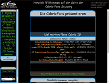 Tablet Screenshot of cabriofans.com